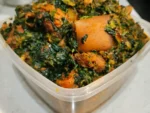 Nigerian vegetable / Edikang Ikong or Afang style with ponmo