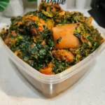 Nigerian vegetable / Edikang Ikong or Afang style with ponmo
